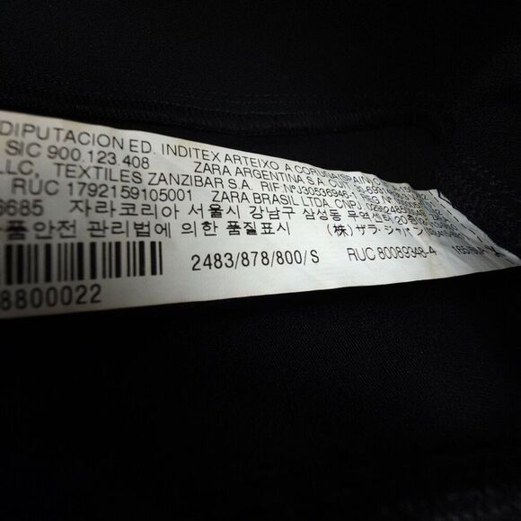 ZARA 90s Ruffled Micro Mini Skirt Drop Waist Skort Whimsigoth Romantic Black y2k - Picture 8 of 8